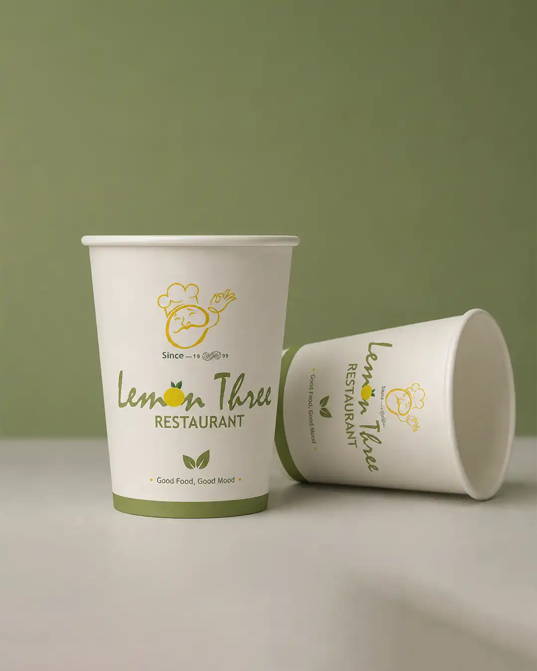 Paper cup design for a Brand